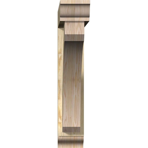 Legacy Traditional Rough Sawn Bracket W/ Offset Brace, Douglas Fir, 6W X 32D X 32H